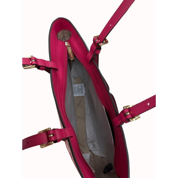 Michael Kors red women’s leather handbag purse clutch medium new SKU 4424 - Picture 10 of 16